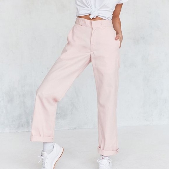 Urban Outfitters Pants - Urban Outfitters X Dickies High Waist Pink Utility Trouser Pants